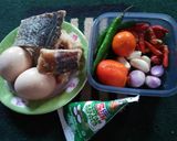 Foto langkah ke 1 dari resep Garih haruan (ikan gabus kering) dan intalu batanak.