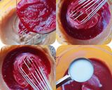 A picture of step 3 of Beetroot Eggless Cupcake.