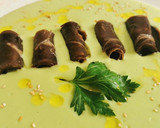 Foto del paso 6 de la receta: Crema de Habas y Guisantes con rollos de Cecina