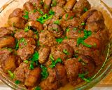 صورة لخطوة 5 من وصفة صينية كفتة اللحم مع الفطر (المشروم)بالفرن 🍖🍄‍🟫🍄‍🟫