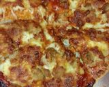 A picture of step 6 of Chicken pizza.
