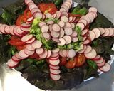 Une image de l'étape 8 de Salade de laitue rougette aux tomates,radis cerises et persil.
