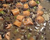 A picture of step 3 of Black Beanie Weenies.