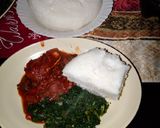 A picture of step 7 of Beef and sukumawiki.