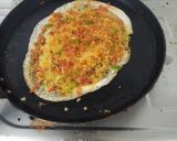 A picture of step 4 of Masala dosa.