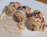 Foto del paso 6 de la receta: Paccheri rellenos de berenjena, nueces con vinagreta de requesón