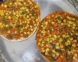 A picture of step 5 of Vegetables cheese pizza.