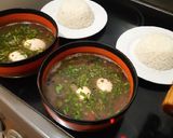 Foto del paso 1 de la receta: Sopa negra con huevo duro