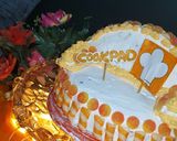 A picture of step 15 of Almond cookpad cake😋.