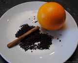 A picture of step 11 of Black tea with orange peel and cinnamon.