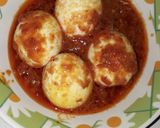 A picture of step 4 of Palm oil egg stew.