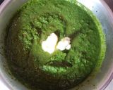 A picture of step 6 of Sarso ka Saag.