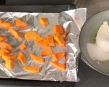 Foto del paso 1 de la receta: Pastel de queso y calabaza sin lactosa 🎃