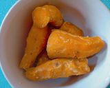 A picture of step 1 of Sweet Potato Rolls.