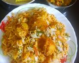 A picture of step 5 of Aloo Biryani.
