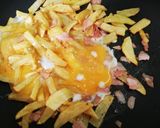 Foto del paso 2 de la receta: Patatas Foster con huevo, bacon y queso