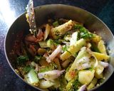 A picture of step 3 of Aloo ko Achar (Instant Potato Pickle) from Nepal).
