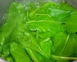 A picture of step 1 of Palak Raita.