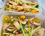 Hình bước làm 6 của món Chân gà ngâm sả tắc