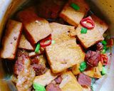 Hình bước làm 6 của món Thịt nấu đậu phụ