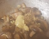 A picture of step 4 of Mustard Garlic Mushrooms 😀.