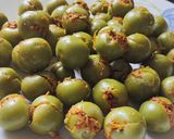 A picture of step 5 of Lasoda (Gunda) Aachar.