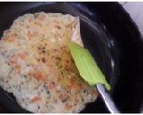 A picture of step 2 of Korean Egg Roll (Gyeran Mari).