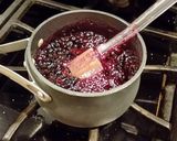 A picture of step 2 of Blueberry Swirl Pancakes.