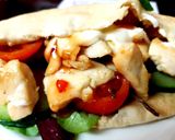 A picture of step 5 of My Quick Tasty Chicken on pitta bread, so good 😁.