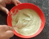 A picture of step 3 of Mayo mint dip.
