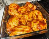 Une image de l'étape 3 de Poulet sauce barbecue et gratin de pomme de terre.