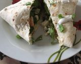 A picture of step 5 of Chicken wrap.