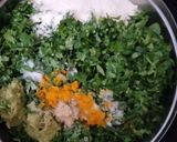 A picture of step 1 of Methi na gota.
