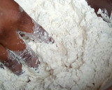 A picture of step 1 of Chapati and cabbage sauce.