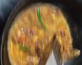 A picture of step 5 of Egg burfi curry.