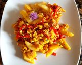 Foto del paso 4 de la receta: Revuelto de papas y morrones, con huevo