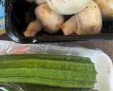 A picture of step 1 of Stir-Fried Napa Cabbage with Luffa.