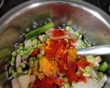 A picture of step 2 of Mixed veg curry.