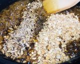 A picture of step 6 of Roasted sunflower seeds & other seeds spiced jaggery brittle.
