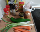 Foto del paso 1 de la receta: Fideos Singapur (fideos de arroz con pollo y verduras)