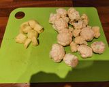 A picture of step 1 of Homemade cauliflower curry. (Aloo gobi).