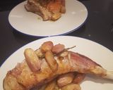 A picture of step 3 of Roast lamb with sweet, minty shallots.