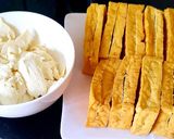 Hình bước làm 1 của món Đậu hủ nhồi hạt sen sốt cà