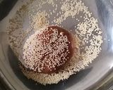 A picture of step 5 of Red rice and jaggery anarse.
