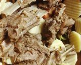 A picture of step 3 of Grape Leaves Casserole with Lamb Chops.