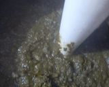 A picture of step 3 of Sarson Ka Saag and Makki Ki Roti.