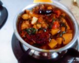 A picture of step 4 of Healthy tasty spinach and potato sabji.