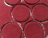 Gambar langkah 4 resipi Donut Bunga Red Velvet.