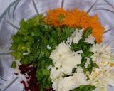 A picture of step 1 of Vegetables cheese rolls.