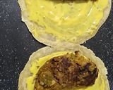 A picture of step 8 of Seekh kabab paratha.